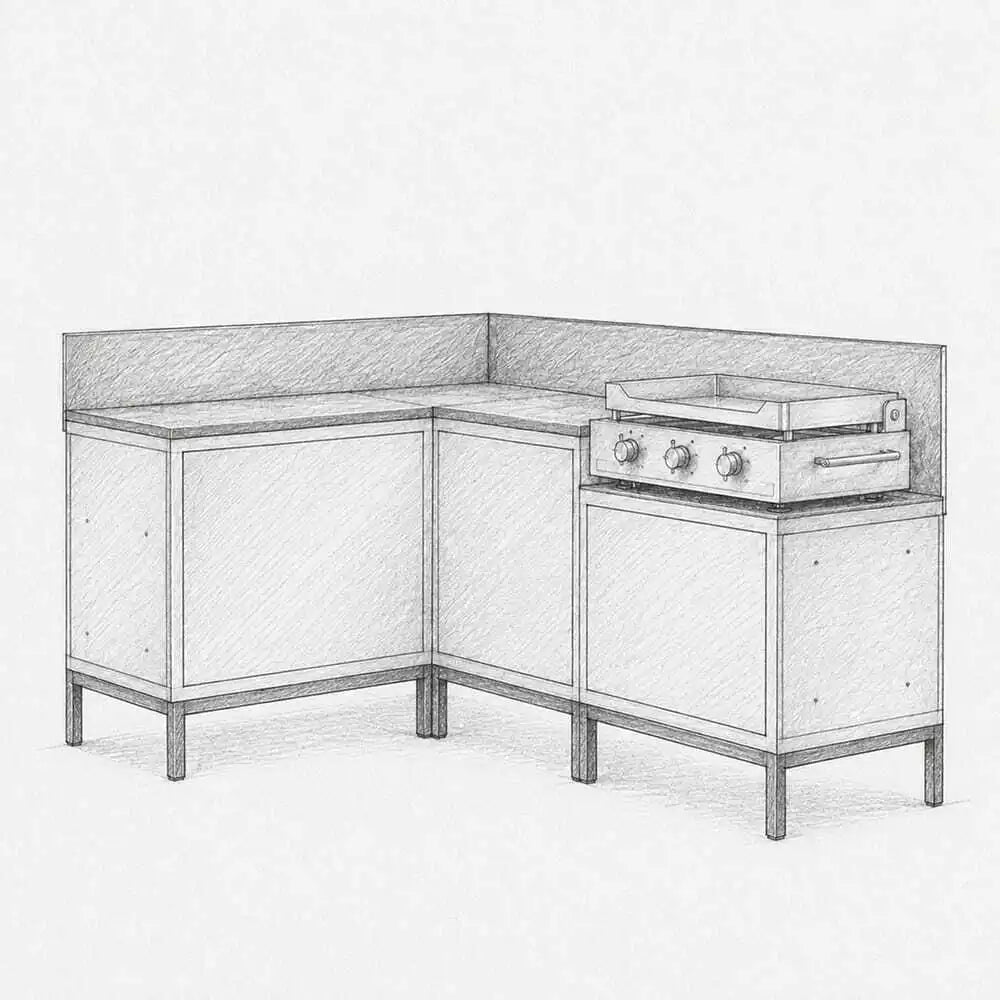 Comment concevoir sa cuisine extérieure autour de sa plancha ?