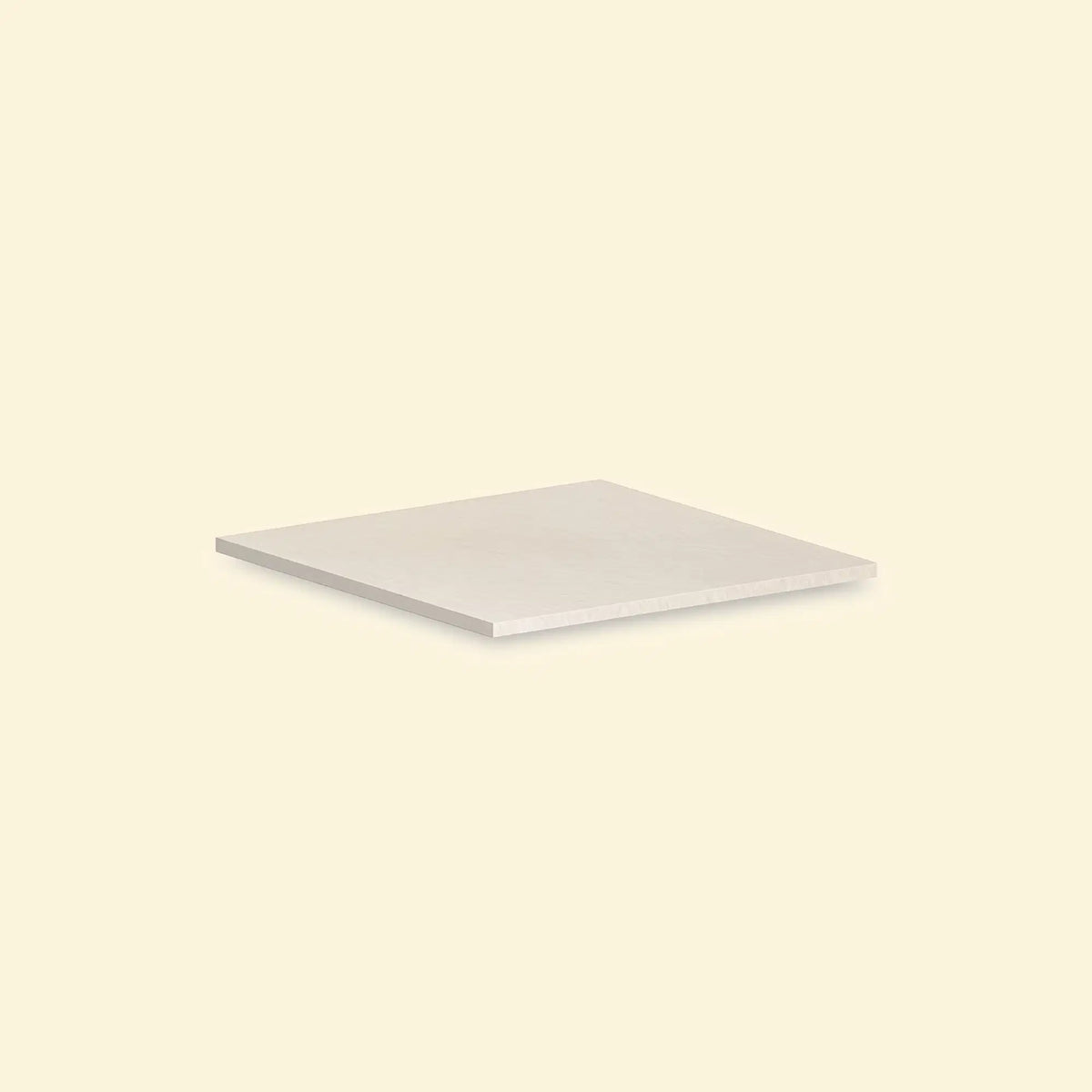 Weißer keramischer Eckarbeitsplan für die Outdoor-Küche Pilotis Vivaplancha.\n::visuel:creme