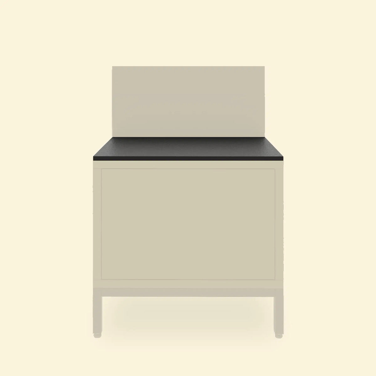 Plancha-Modul Pilotis mit Arbeitsfläche aus schwarzer Keramik.
::visuel:noir